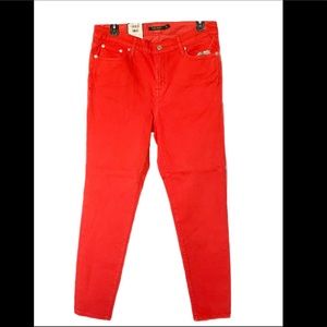 Ralph Lauren premier skinny ankle orange jeans